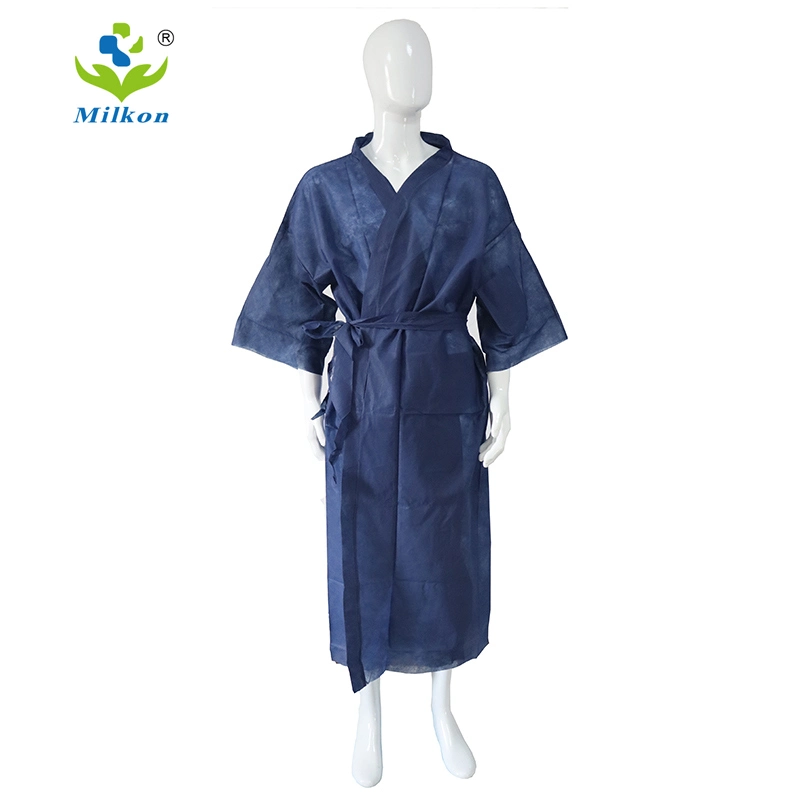 Disposable SPA Wrap Robe Disposable Non-Woven Bathrobe Disposable Kimono Robe