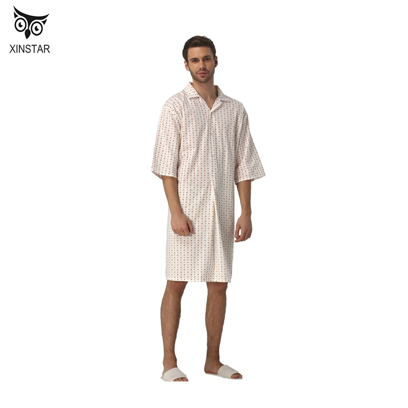 100% Polyester Printed Comfortable Nightwear Patient Pajama